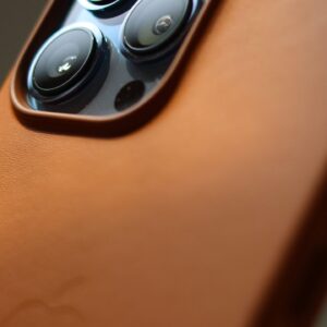 Hand-tooled Leather Phone Sleeve